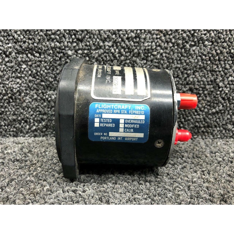 FL1008-10 (ALT: C662037-0103) Flightcraft Manifold Pressure / Fuel Flow Gauge