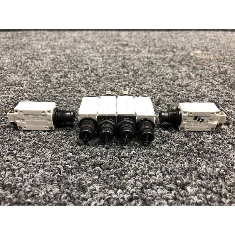 7274-2-1 Klixon Push Circuit Breaker Set of 6 (Amps: 1) (NEW OLD STOCK) (SA)