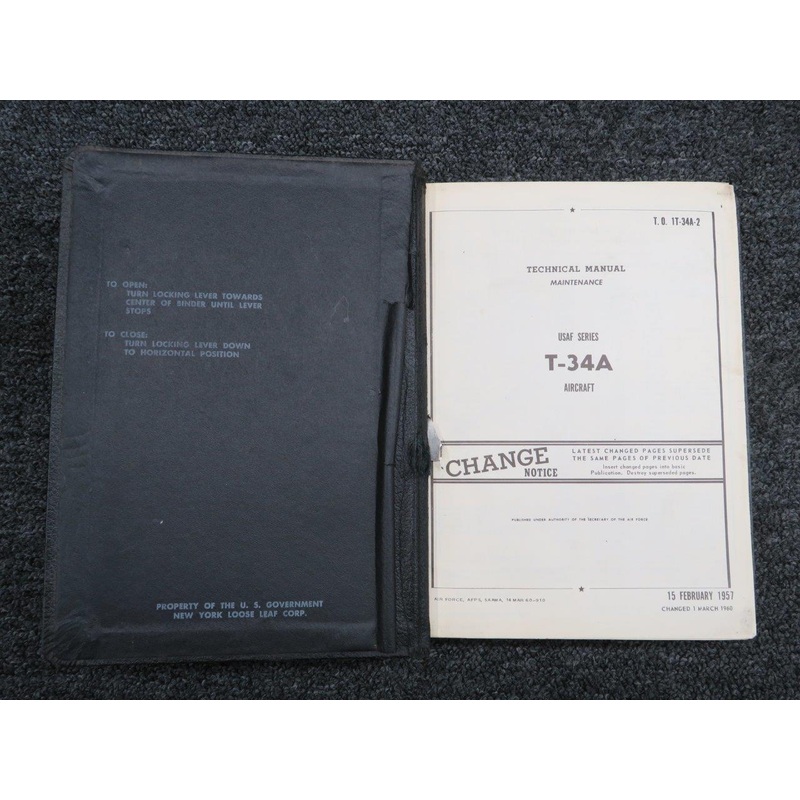 1960 T-34A Army Aircraft Technical Maintenance Manual