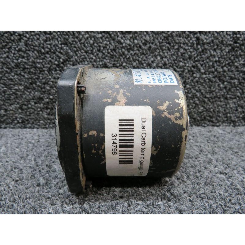 77C9B Lewis Engineering Dual Carburetor Temperature Indicator (Volts: 28)