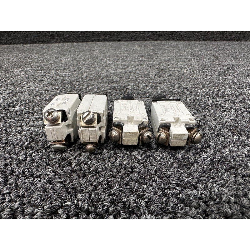 7277, 7274-47-7-1/2 Klixon Circuit Push Breaker Set (Amps: 2, 5, 7-1/2)