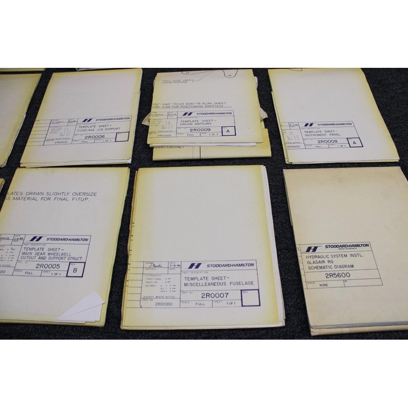 Glasair RG Kit Instruction Manual, Diagrams, and Templates