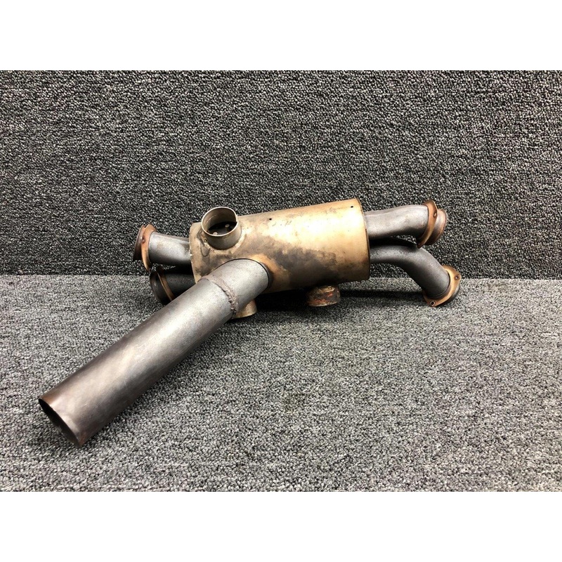 637-1 Lycoming O-320-A2B Hanlon and Wilson Exhaust Muffler Assembly with Shroud