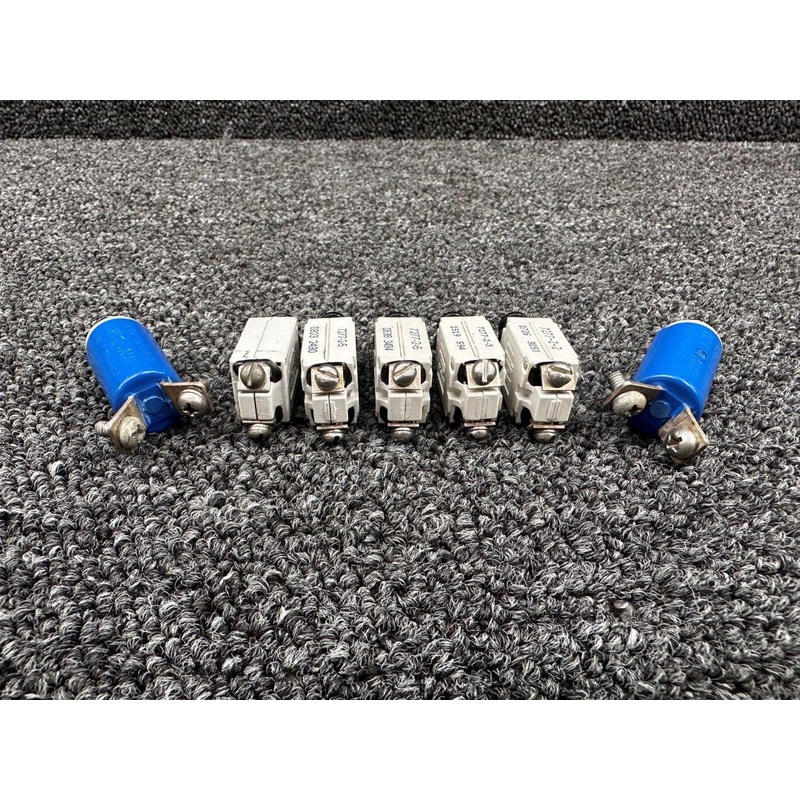 7277-2-2, 7277-2-5 Klixon and Briles Circuit Breaker Set of 7 (2, 3, 5, 50A)
