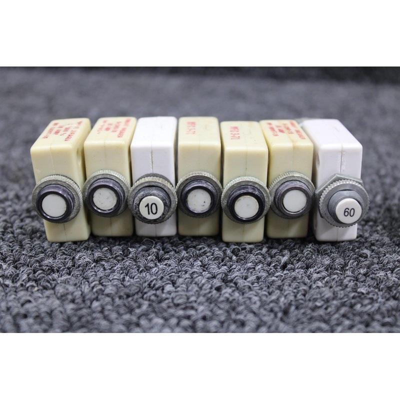 S-1360, 7277 Mechanical Products, Klixon, Wood Circuit Breaker Set of 15