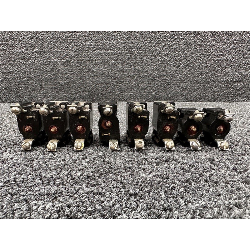 Klixon Circuit Breaker Set of 8 (Amps: 2, 5, 10, 15)