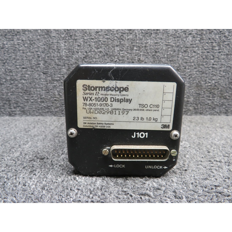78-8051-9170-3 3M Stormscope Series II Weather Mapping Systems Display Unit