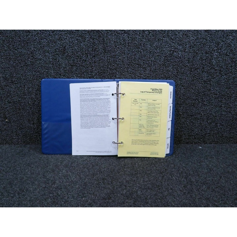 600-0053  2000 Flight Max Flight Situation Display Pilots Manual (C20)