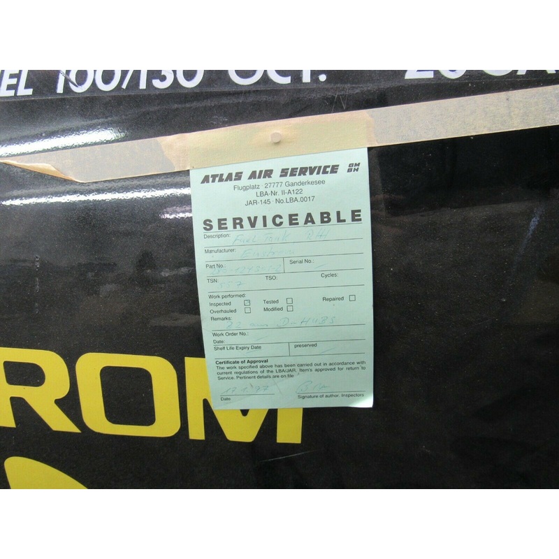 280-124301-2 Enstrom Helicopter Fuel Tank Assy RH – 20 Gallon (Serviceable) (SA)