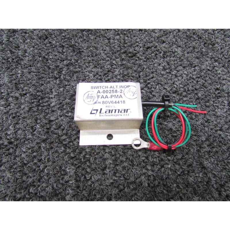 A-00258-2 Rev. L Lamar Alternator Inoperative Switch Assembly