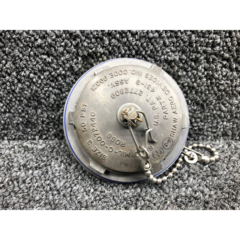 431-9 Beechcraft 35-C33 Shaw Aero Fuel Cap Assembly W/ Chain