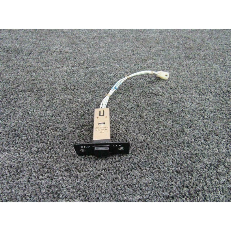 96182 (Alt: 4766-123) Cessna P210N Eaton GND Clear Push Switch (Volts: 28)