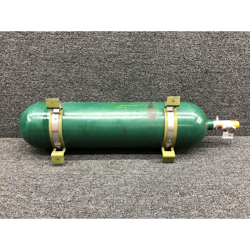 C166001-0201 Cessna T210F Aerox Oxygen Bottle Assembly W/ Regulator & Clamps
