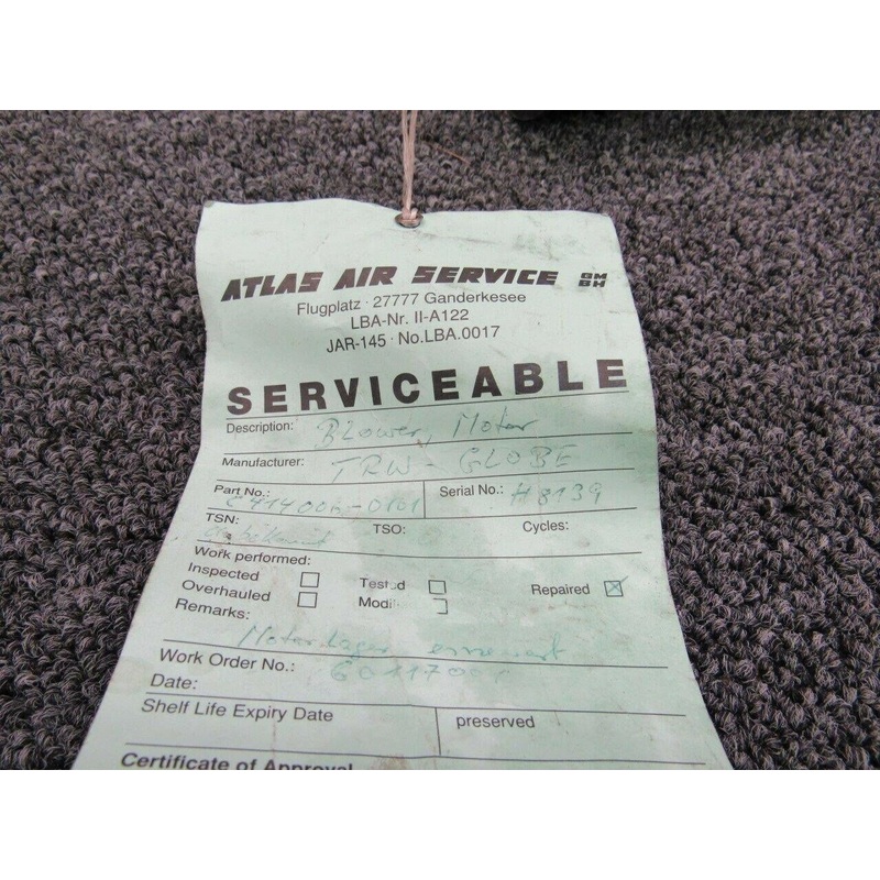 414006-0101 TRW Globe Motors Blower Motor (Serviceable) (SA)