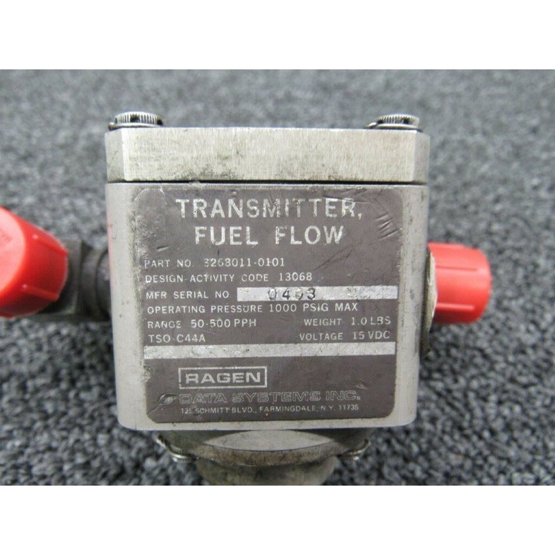 489-438/ 3268011-0101 Piper PA31T Ragen Fuel Flow Transmitter