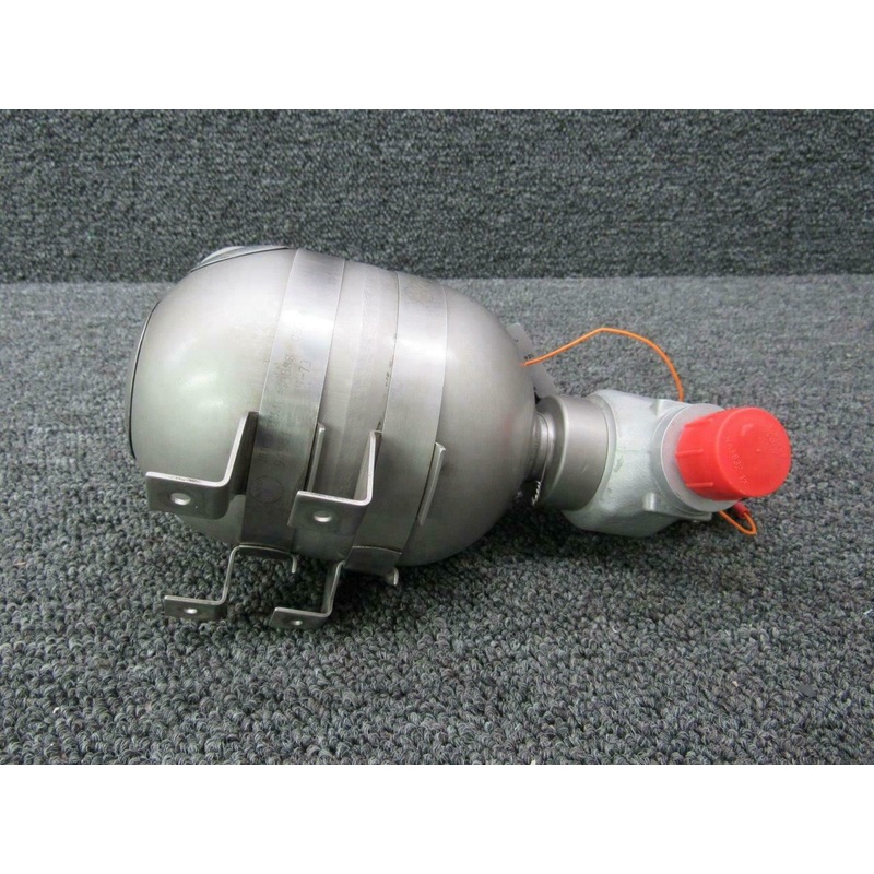 9910445-1 (Alt: 30111102) Cessna 421B HTL Fire Extinguisher Bottle W/ Clamps