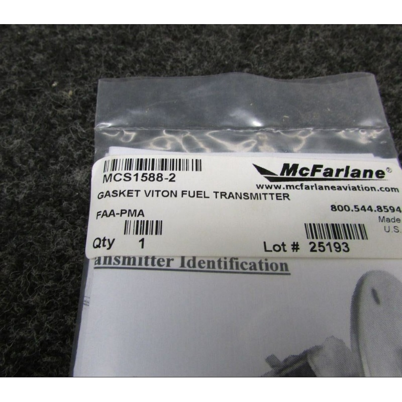 MCS1588-2 Gasket Viton Fuel Transmitter (NEW OLD STOCK) (JC)